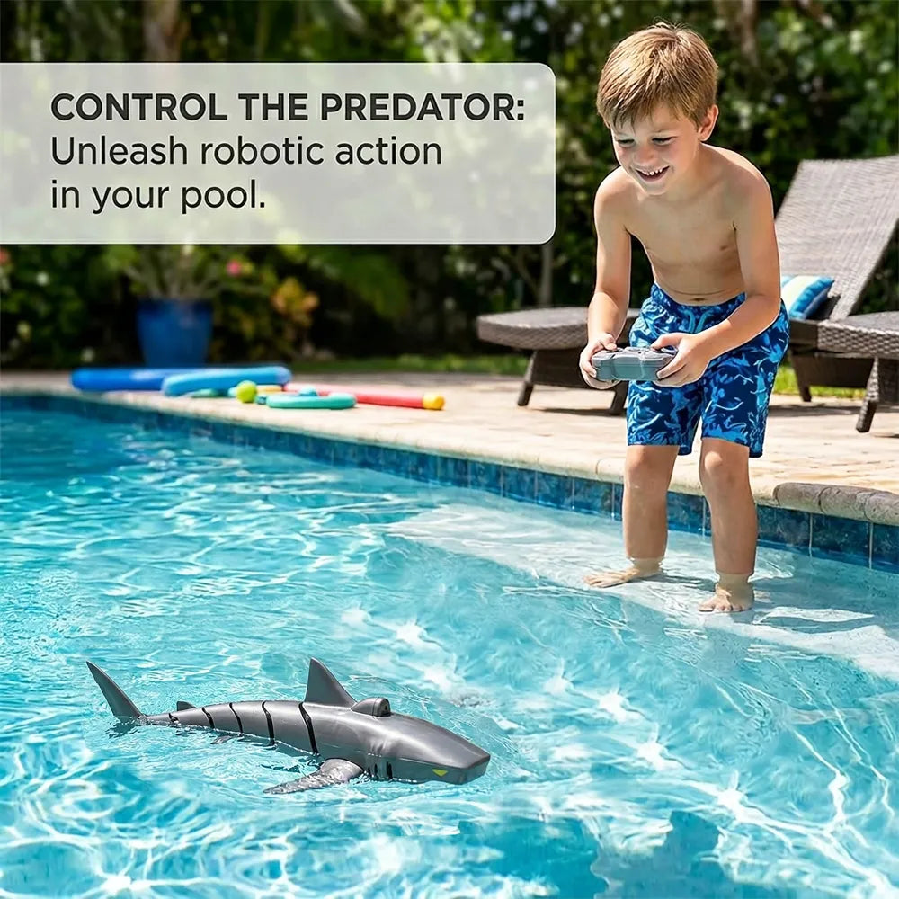 🦈💦2.4G Remote Control Shark Toy – Realistic Swimming RC Shark for Kids
