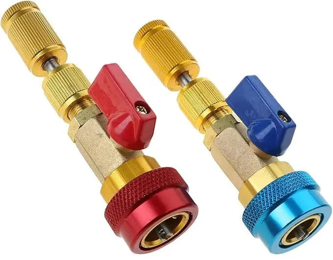 AC Valve Core Remover Installer Tool Kit | Dual Versions for Home & Automotive AC | Dual Size SAE 1/4" & 5/16" Ports