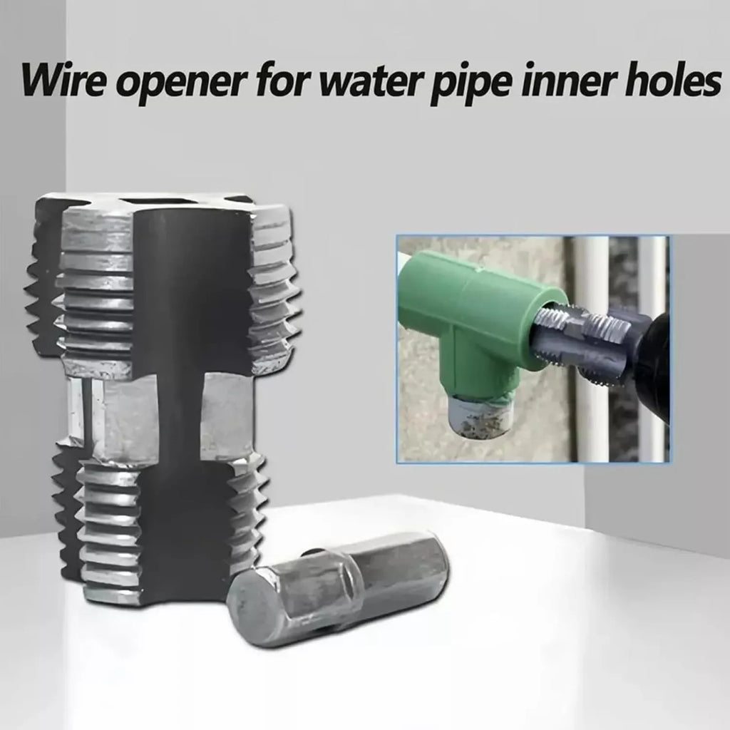 Electric Drill Compatible PVC Pipe Threader Kit with Various Die Sizes ( 1/2", 3/4", 1" for Cutting & Pipe Threader)