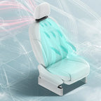 Headrest-Mounted USB Car Cooling Fan