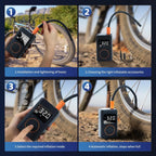 Portable Electric Air Pump with Digital Pressure Gauge