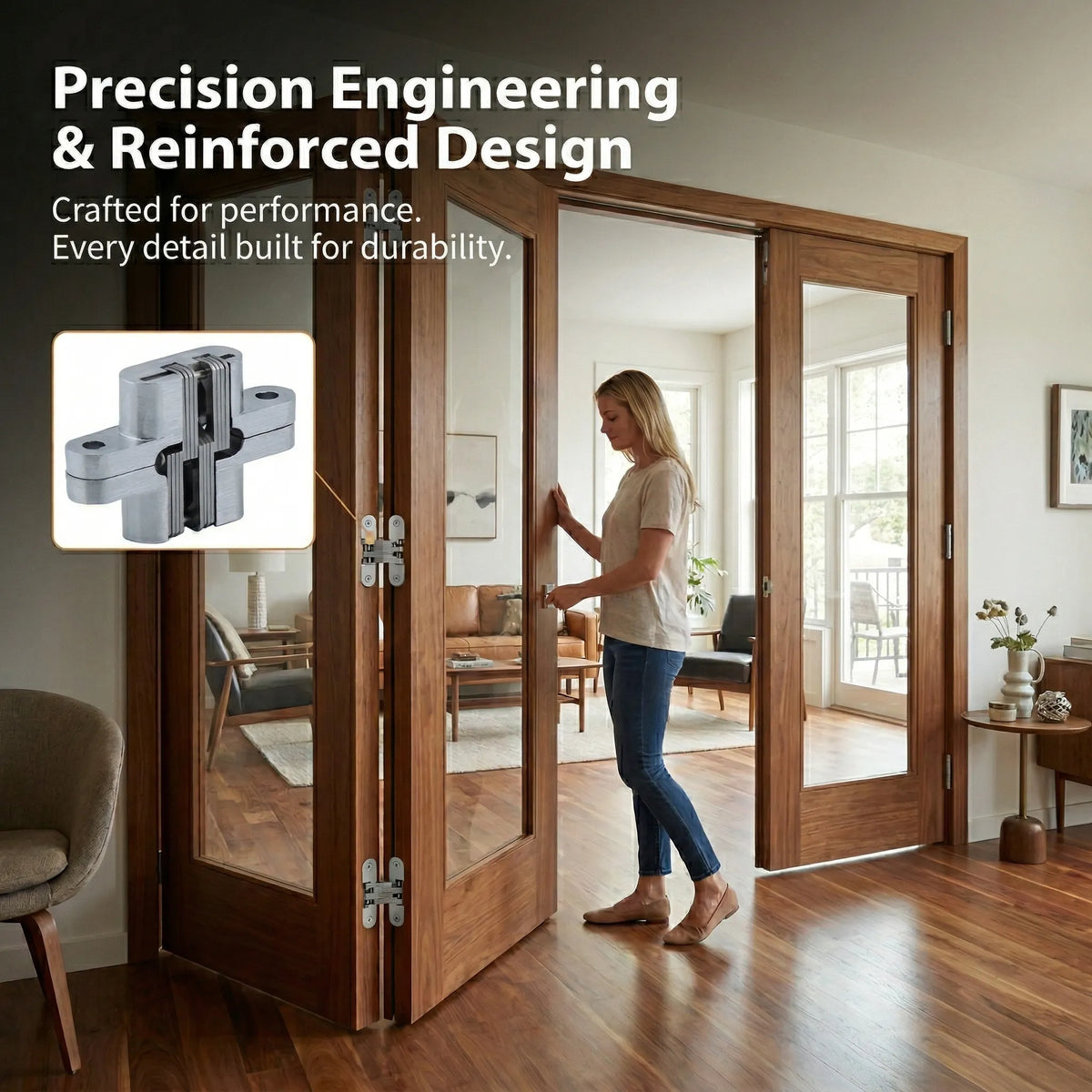 🔩Concealed Cross Hinges for Invisible Doors, Folding Doors, and Folding Screens