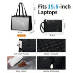 🖤Large capacity insulated handbag, can hold a laptop and lunchbox