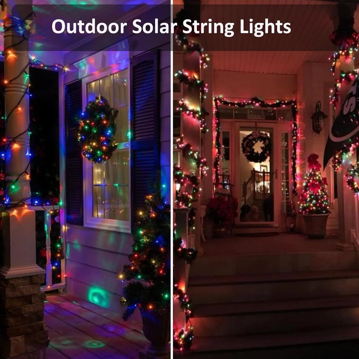 Solar Christmas Lights, 105 ft 300 LED