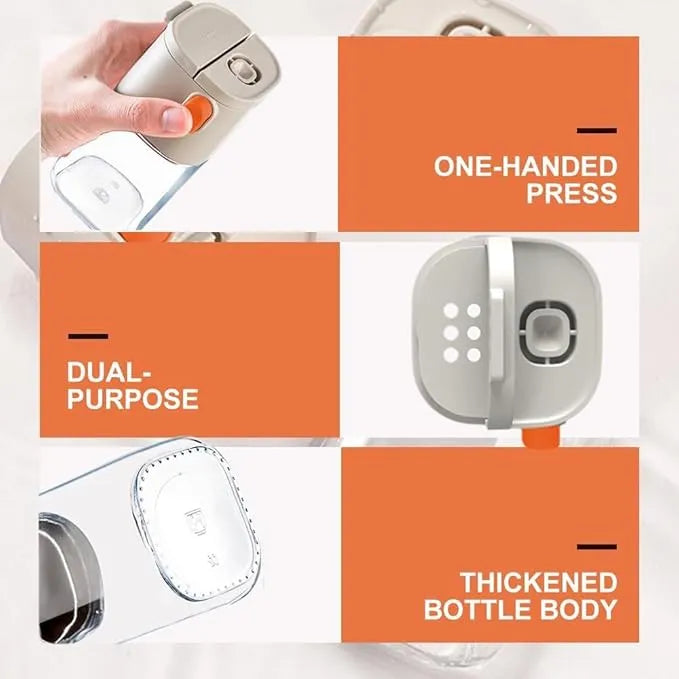 2PCS Smart Salt & Spice Dispenser – Precision Seasoning with One-Touch Control