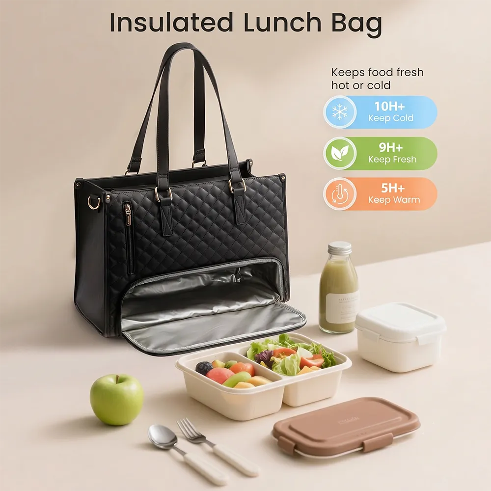 👜 3-in-1 Insulated Laptop Lunch Tote Bag