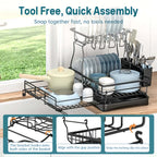 Dish Drying Rack Ends Counter Clutter Fast ✨