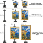 Adjustable Lighted Tabletop Picture Frame Display Stand