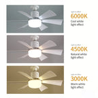 💡 E27 Screw-Base Silent Mini Fan Light,Remote Control