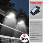 Solar-Powered Clip-On LED Security Light with Motion Sensor
