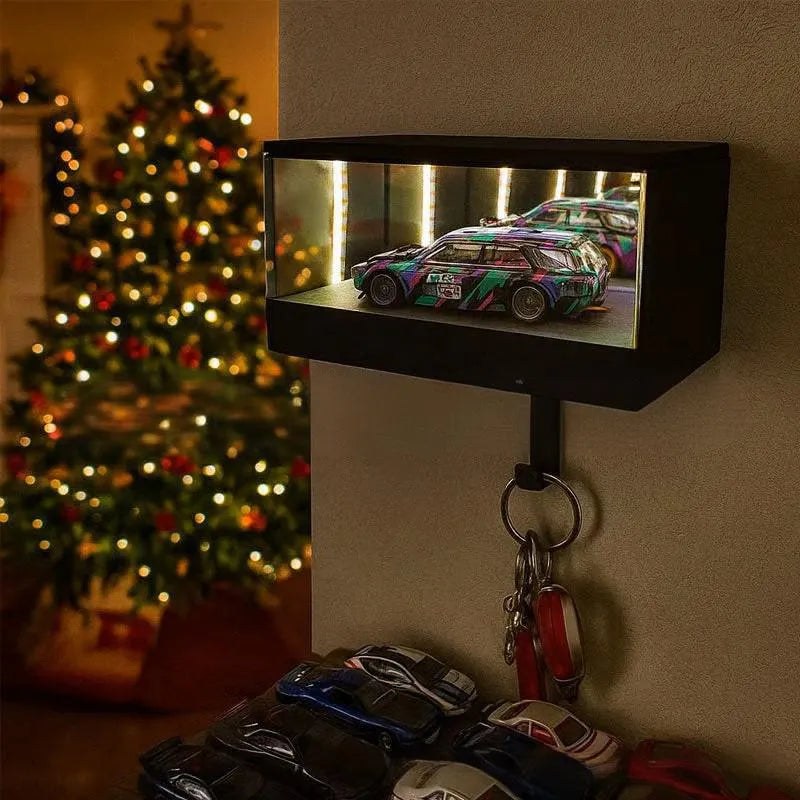 🚗 LED Infinity Display Key Hook Box