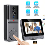 M16S Wireless Video Doorbell Monitor with 4.3-Inch Indoor Screen
