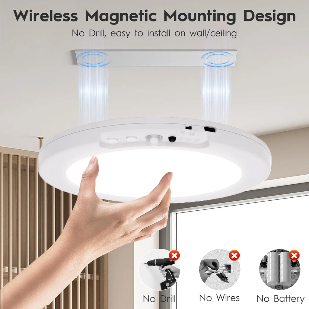 💡Rechargeable Motion Sensor LED Ceiling Light