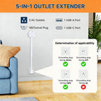 🔌 Extendable Power Outlet – Reach Power Anywhere, Instantly