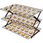 Space-Saving 3-Tier Foldable Cooling Rack