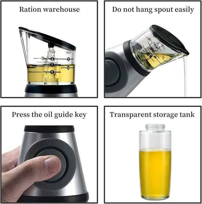 🥄 Multi-Purpose Oil Dispenser Bottle – Measure, Pour & Store with Ease!