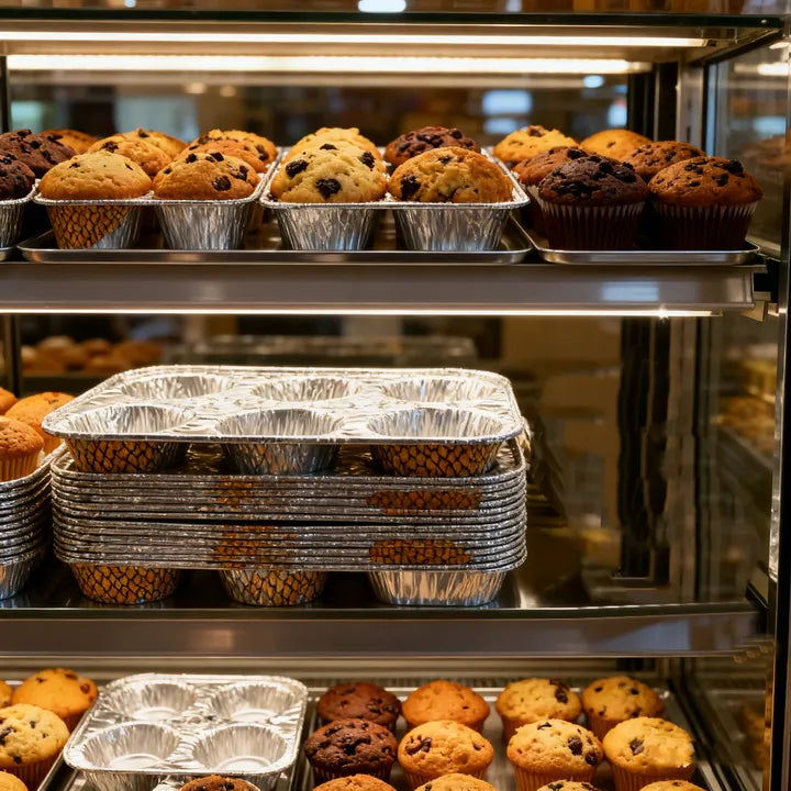 6-Cup Aluminum Muffin Trays - Perfect for Cupcakes and Muffins 🧁