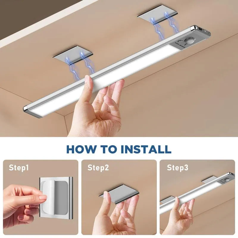 66LED Rechargeable Motion Sensor Under Cabinet Lights