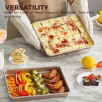 Nonstick Baking Pans Set - 9-inch, 13-inch, 15-inch – Perfect for Meats, Bread, and Cakes 🍰
