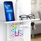 9-in-1 Outlet Extender with Shelf & Nightlight – The Ultimate Power Hub for Any Room 🔌✨