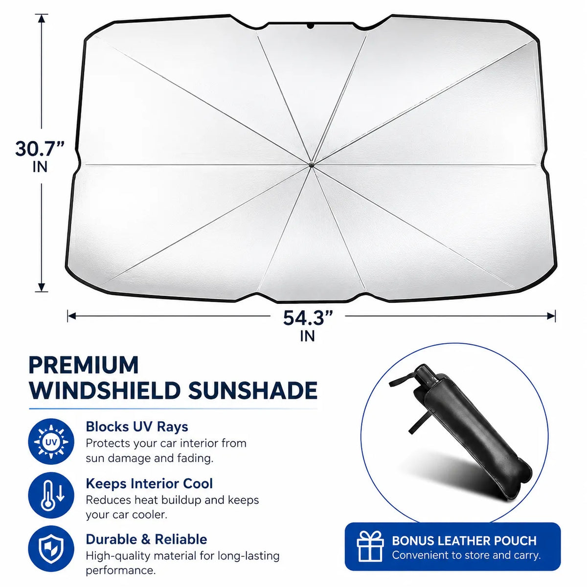 ☀️ Car Windshield Sun Shade Umbrella