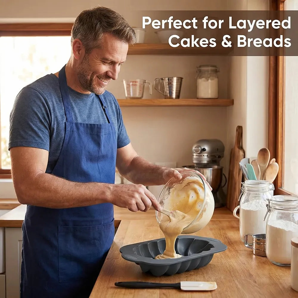 🍞 Beautiful results, perfect release. Non-Stick Silicone Baking Pan