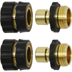Leak-Resistant Garden Hose Quick Connector Set