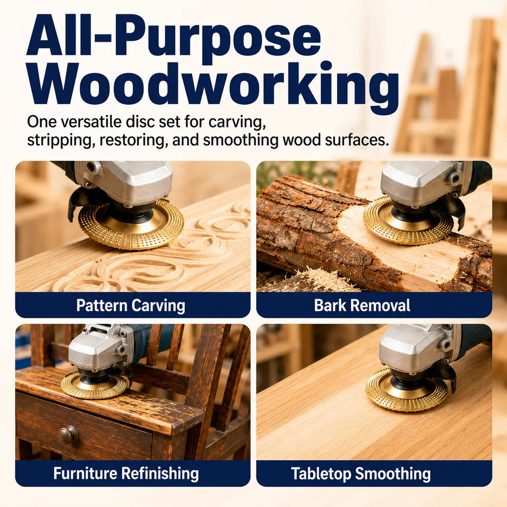 ⚡ 5-Piece Wood Carving Disc Set