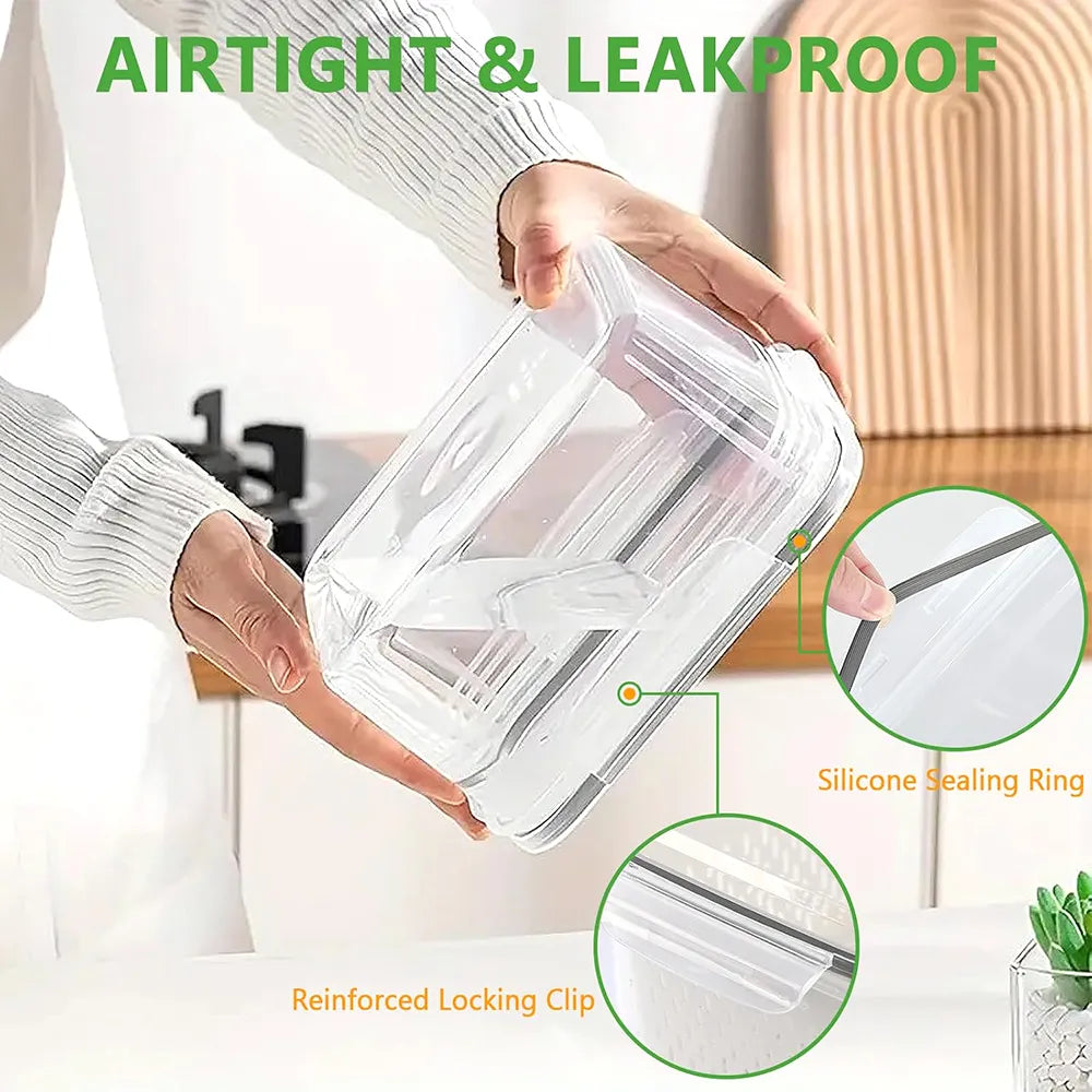 🥗 Refrigerator Draining Storage Basket – Fresh Food Organizer Box