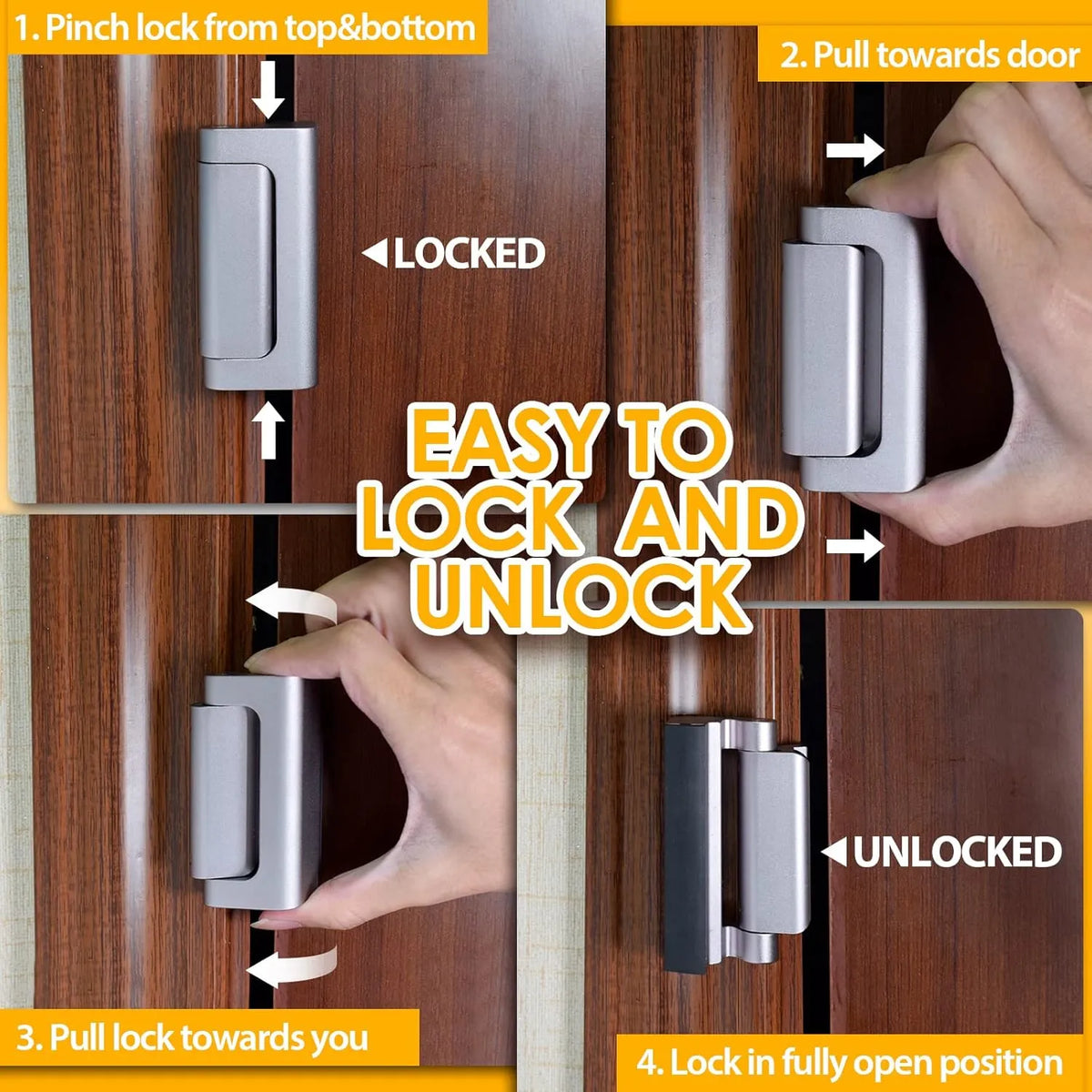 Home Security Door Reinforcement Lock – Ultimate Protection for Your Home