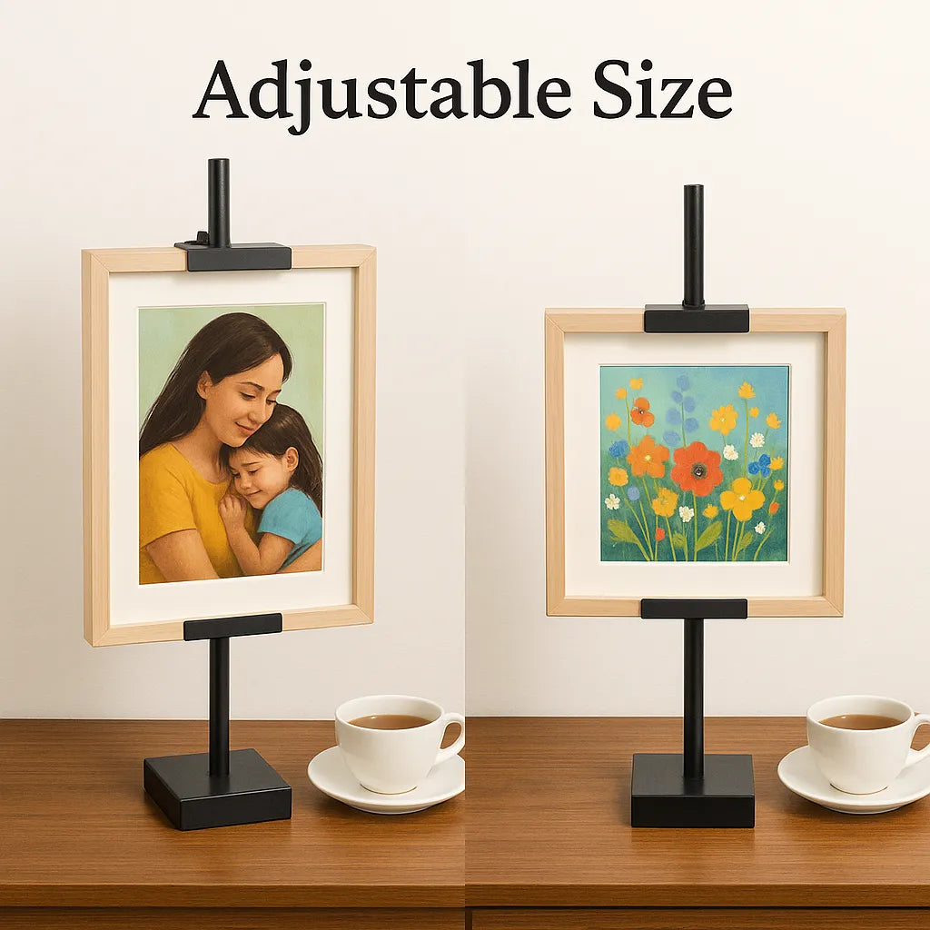 Adjustable Tabletop Easel: Paint or display art comfortably at your desk with a sturdy, space-saving wooden frame 🎨