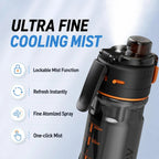 2-in-1 Misting Sports Water Bottle – 24 oz