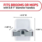 Damage-Free Broom & Mop Handle Gripper