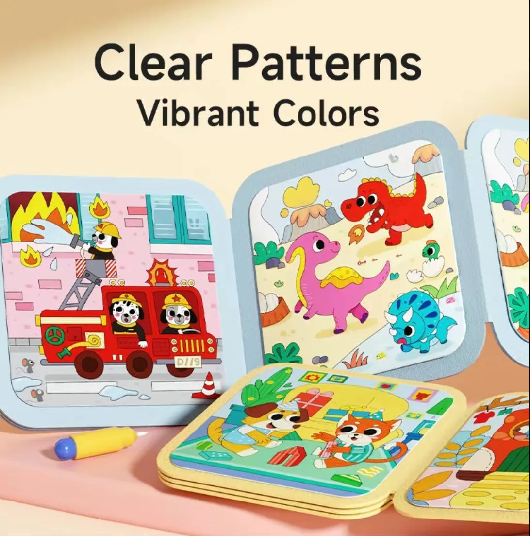 🎨 Toddler Watercolor Coloring & Doodle Book - A Fun, Mess-Free Creative Activity new！