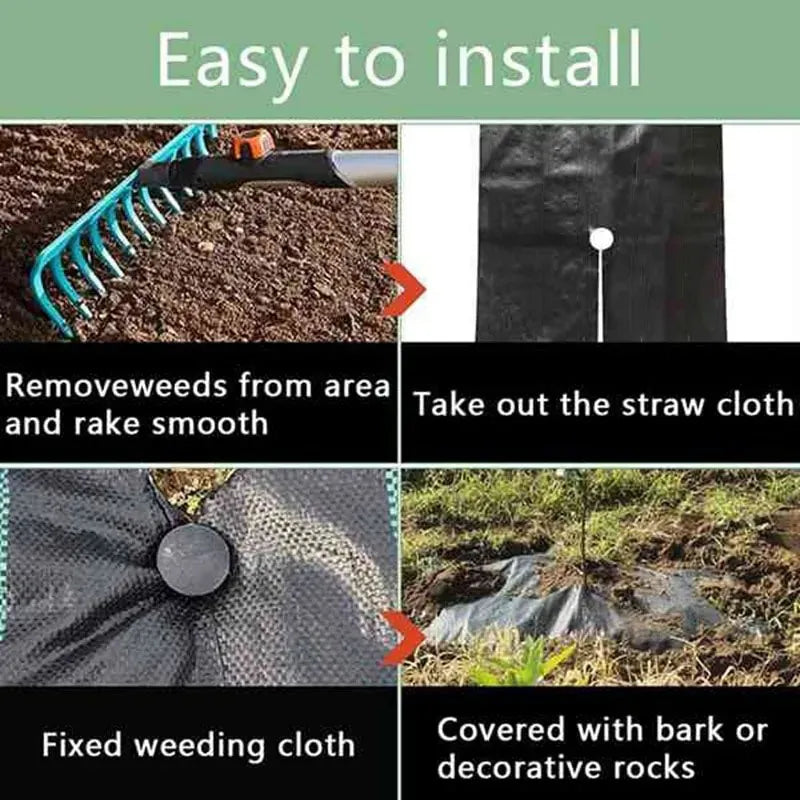 Eco-Friendly & Biodegradable Anti-Grass Cloth for Gardens and Landscaping
