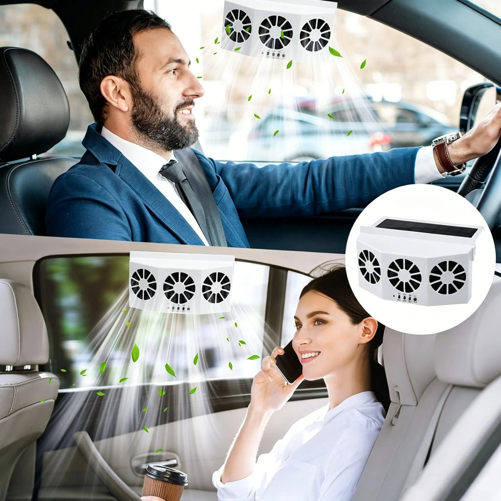 ☀️ Solar-Powered Car Ventilation Fan