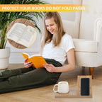 📚 Desktop Solid Wood Triangular Bookstand