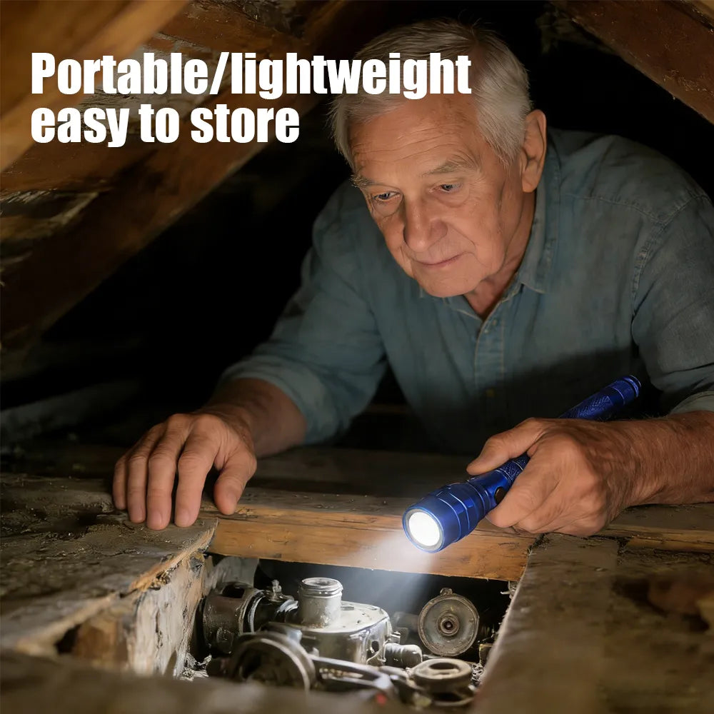 Flexible Telescopic LED Flashlight with Magnetic Tip 🔦