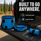 Pack-Flat Outdoor Collapsible Bucket