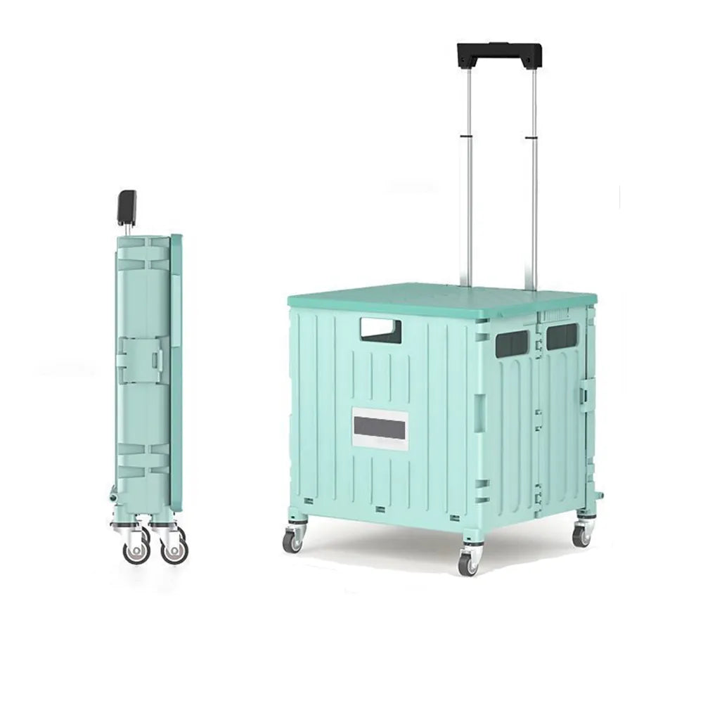 🛒 Foldable Multi-Function Rolling Shopping Cart