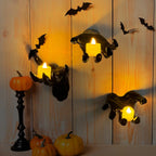 3-Piece Creepy Reaching Hand Wall Decor Set with LED Candles