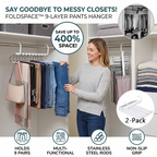 👖 FoldSpace 9-Layer Pants Hanger