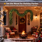 🌿  Christmas Cedar Rattan Wreaths