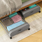🛏️ Under Bed Storage with Wheels – Large Capacity Organizer Drawer