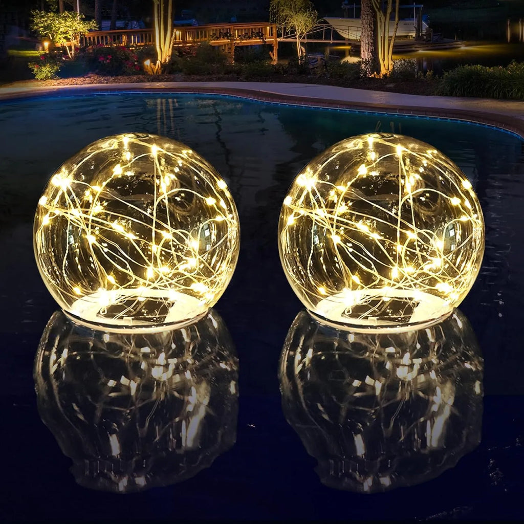 🌟 All-Night Glow, Zero-Maintenance ✨ Solar Floating Pool Lights That Wow