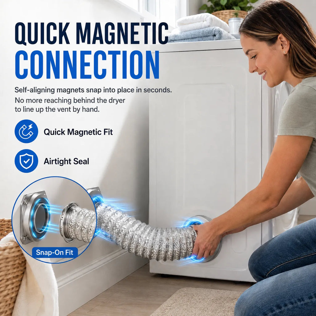 Magnetic Dryer Vent Connector