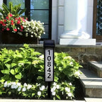 Solar Address Sign Lighted House Number with 2 Light Modes