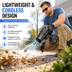 🌪️ Cordless Turbocharged Air Blower – High-Power Outdoor Cleaning Tool