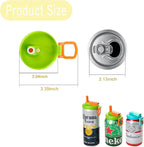 4-Pack Reusable Soda Can Lids with Straws 🍻