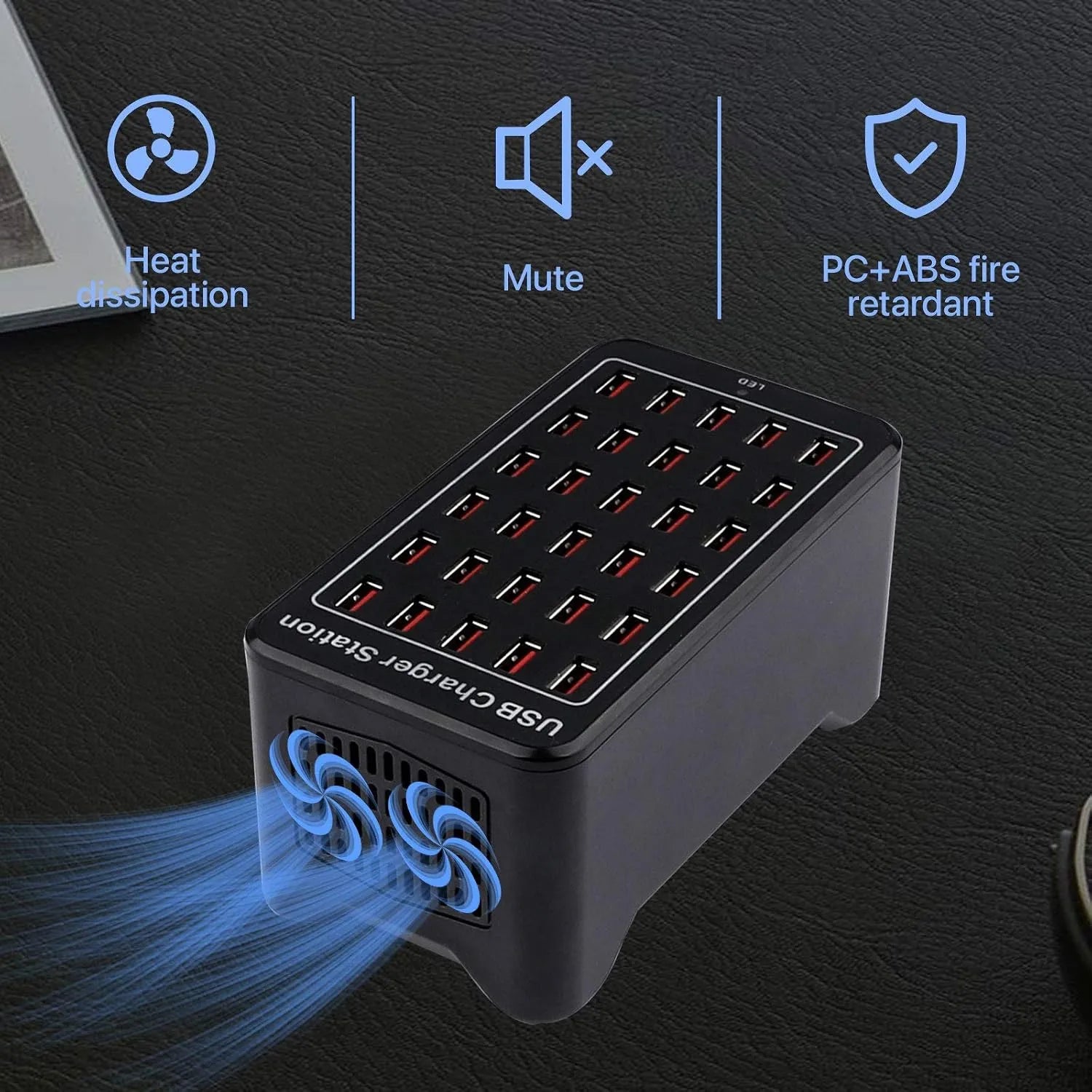 150W 30-Port Smart USB Charging Station